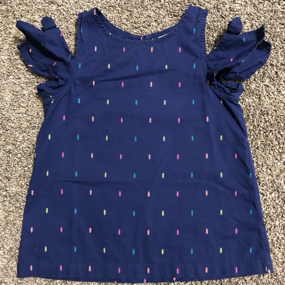 Carter’s girls tank top with cold shoulder sz 4/5